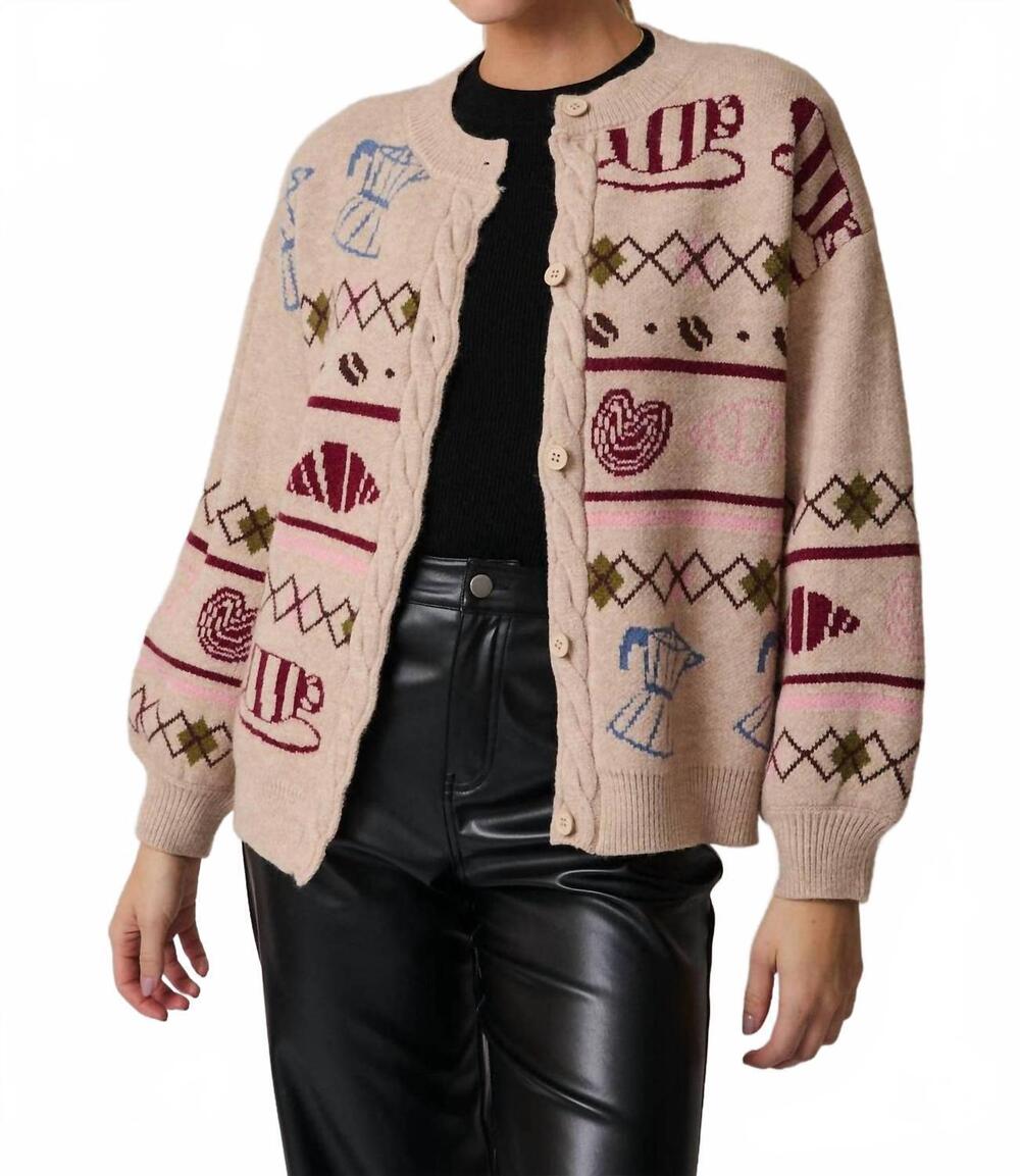 NEW SUNDAY EDITION cozy cafe cardigan in oatmeal